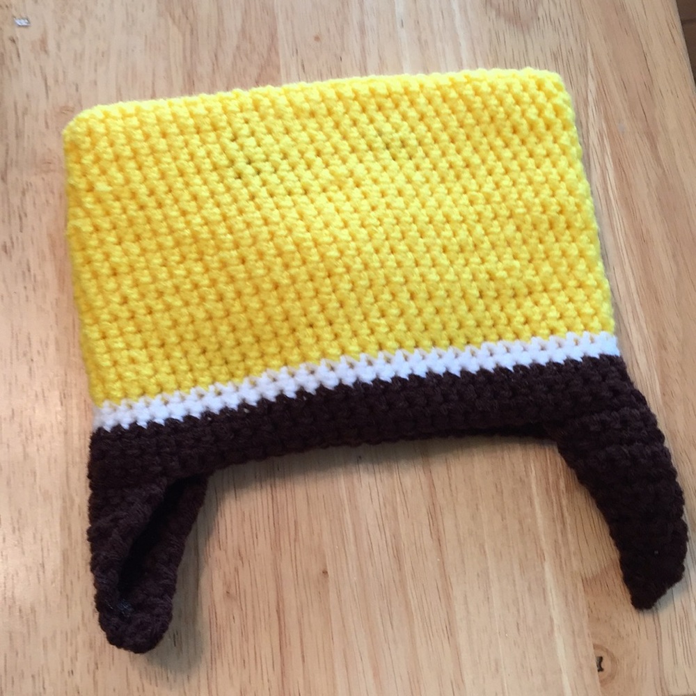 SpongeBob crochet hat, handcrafted - Picture 3 of 4
